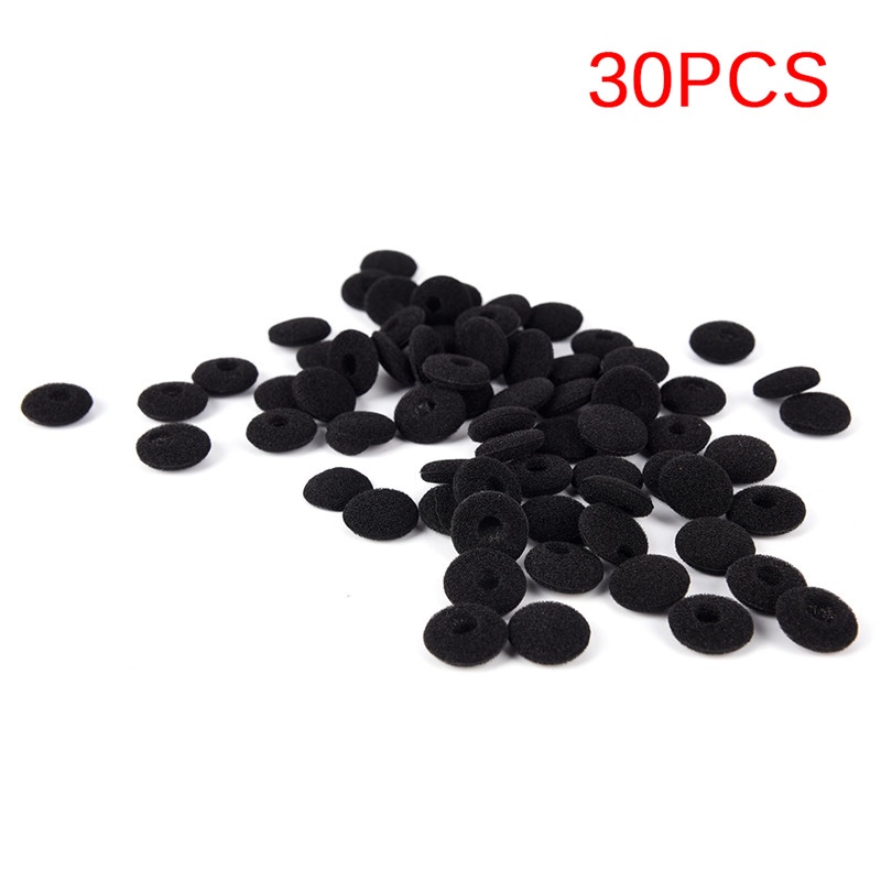 Set 30 Đệm Xốp Mềm Bọc Tai Nghe Màu Đen