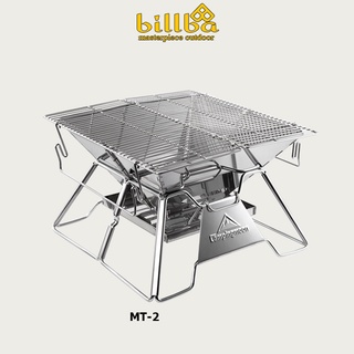 Bếp nướng than hoa cắm trại dã ngoại Campingmoon MT2. Bếp nướng BBQ gấp gọn Campingmoon MT-02 - Billba Outdoors