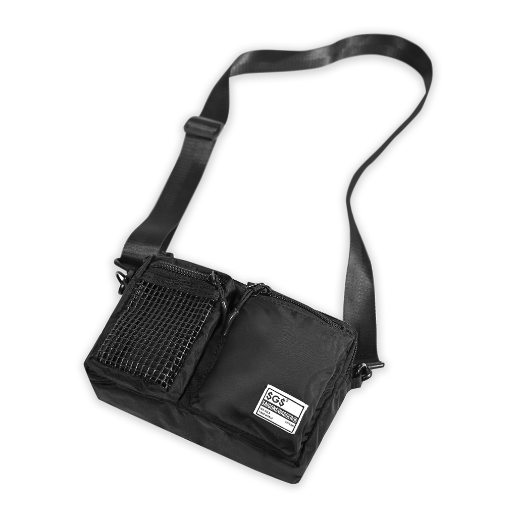 Túi Đeo Chéo Nam,Nữ SAIGON SWAGGER® Dynamic BagPhối Lưới Đen