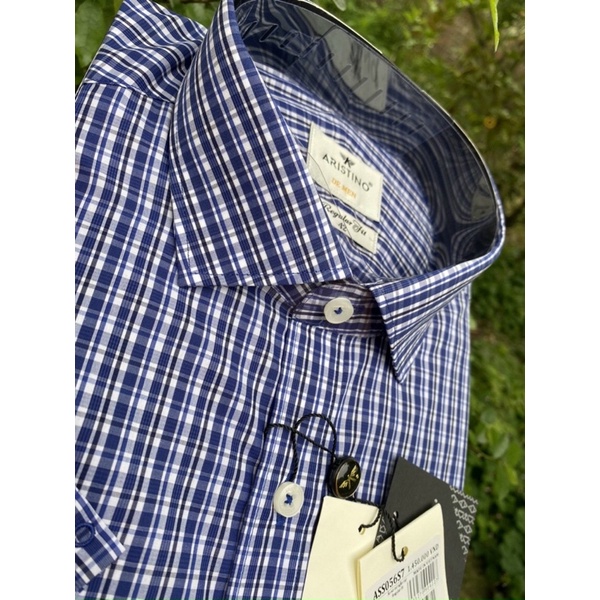 Áo sơ mi nam Aristino 100% cotton from rộng ASS056S7 tag1450k sale 65%