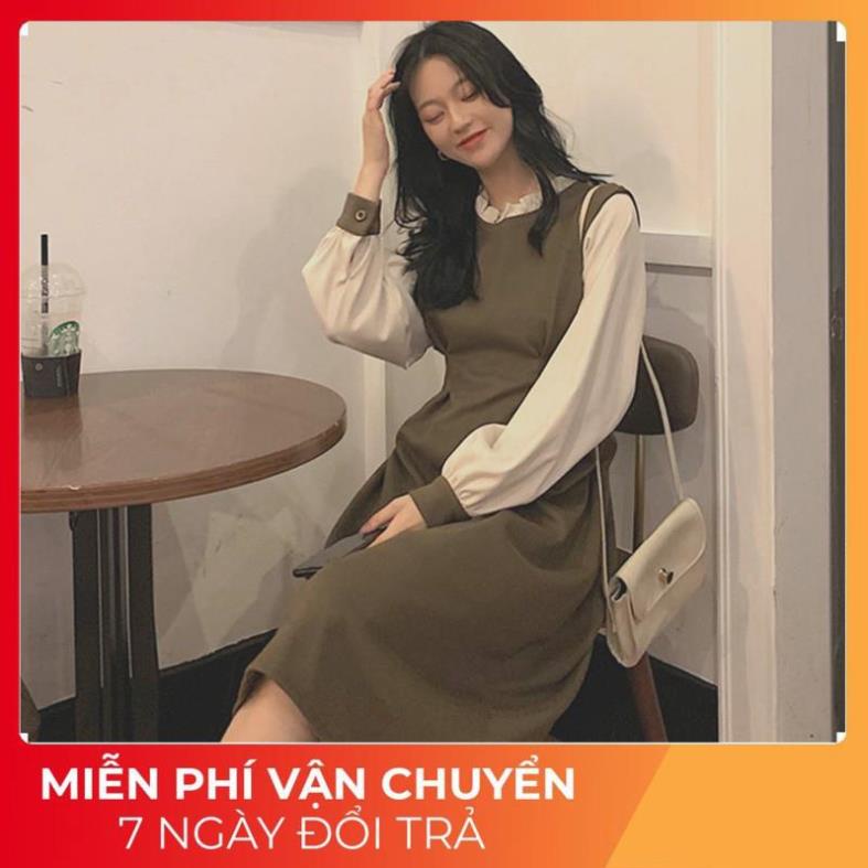 Váy Dài VINTAGE 🔥FREESHIP🔥 Đầm Nhung Dáng Xòe- Hàng CAO CẤP ELLY CLOTHING1