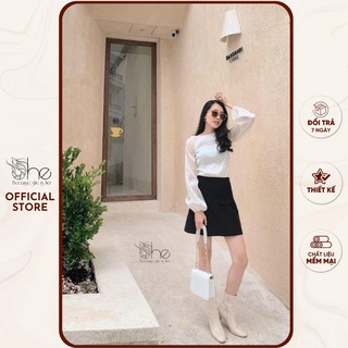 Áo croptop voan kính | SA002