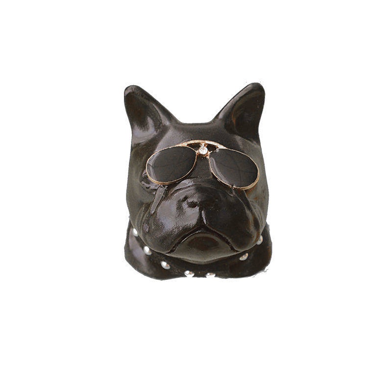 INS Hot Creative Car Perfume Air Conditioner Air Outlet Aromatherapy Jarre Aero Bull Dog Head Calf Fragrant Stone Car Accessories Auto department store supplies