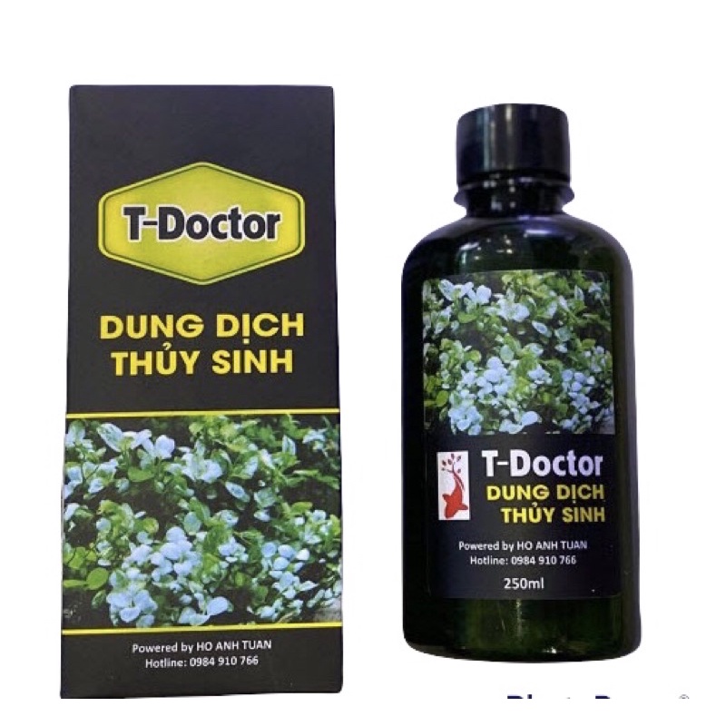 Dung Dịch Thuỷ Sinh T-Doctor | Dung Dịch Chữa Rửa Lá, Bổ Sung Hoạt Chất Cho Cây Thuỷ Sinh