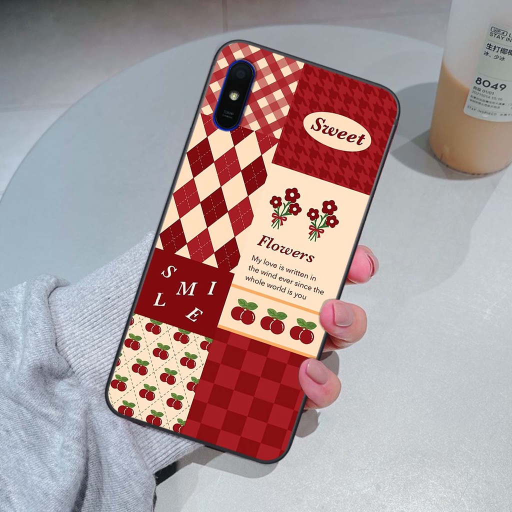 Ốp Xiaomi Redmi 7A / 8A / 9A họa tiết hoa, gấu thời trang, ốp dẻo bền đẹp