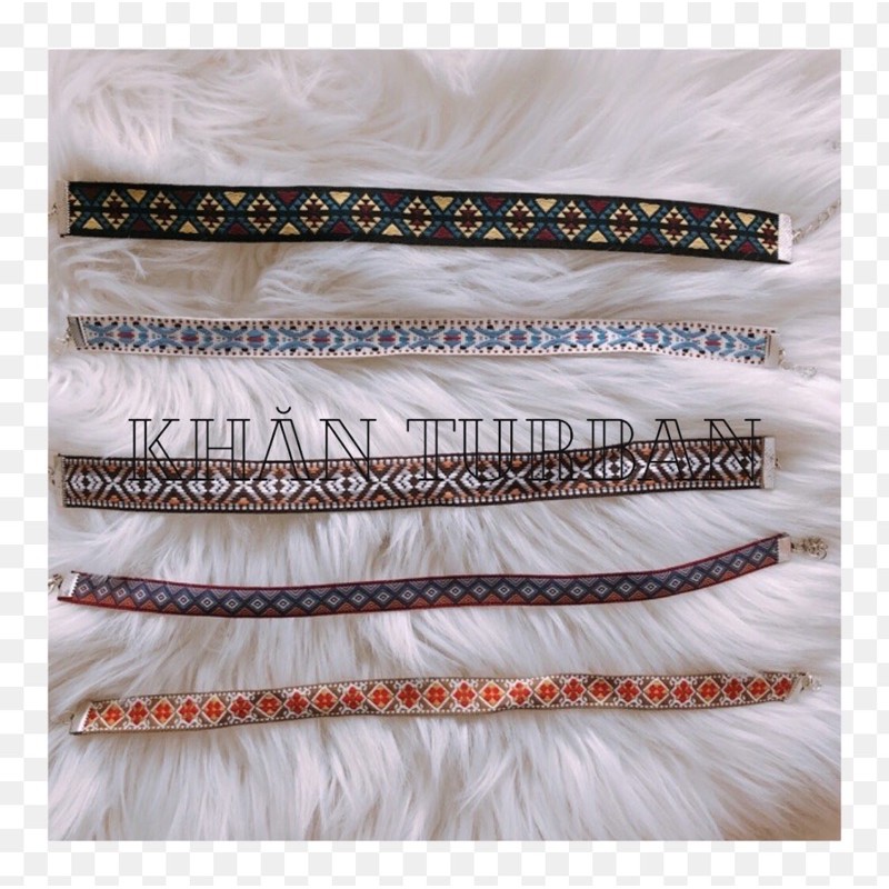 Vòng cổ bohemian vintage xinh xắn - Choker thổ cẩm