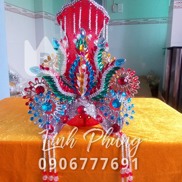 Mão bà Địa Mẫu khung lưới đính đá - BNS