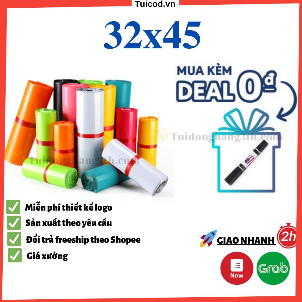 100 Túi gói hàng TuiDongHang3TH Size 32X45, gói 3 sản phẩm, áo khoác, áo thu đông trẻ em, balo trẻ em, giày bệt - Tuicod