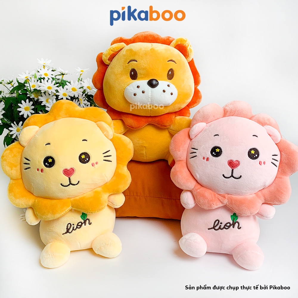 Gấu bông sư tử hoạt hình dễ thương cao cấp Pikaboo co giãn mềm mịn siêu đáng yêu cho bé ôm cực thích