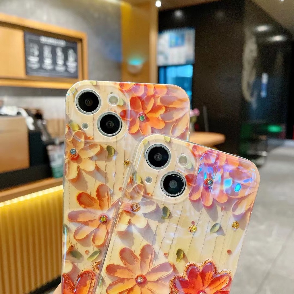 Ốp Điện Thoại tpu Mềm Hình Hoa Cúc Cho Iphone 12 pro max 11 pro max xs max xr x 13promax 7 8 plus