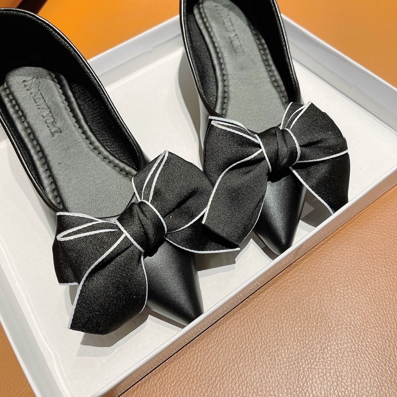 GIÀY BÚP BÊ NƠ LỤA SIÊU TO