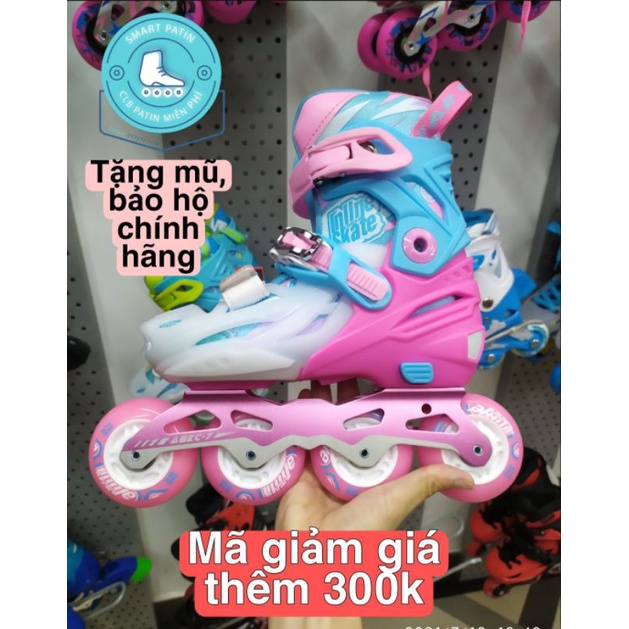 [TẶNG BẢO HỘ, MŨ CHÍNH HÃNG + CHÍNH SÁCH ĐỔI TRẢ 30 NGÀY] Giày patin Cougar 333 màu hồng 8 bánh sáng cá tính, cao cấp