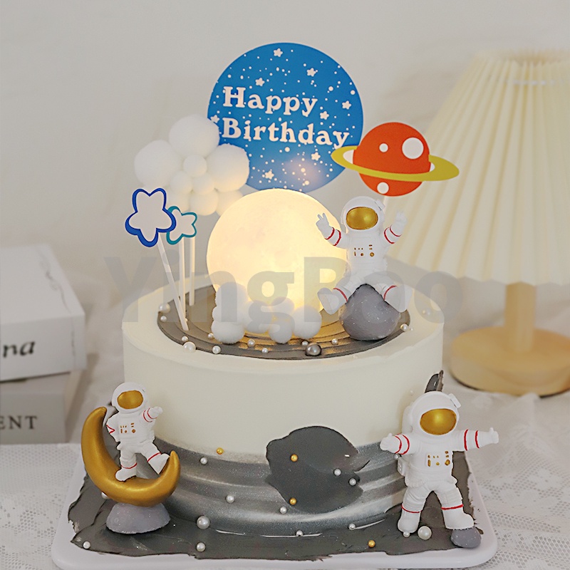 Đèn led Hình Mặt Trăng Dùng Trang Trí Bánh Kem Độc Đáo