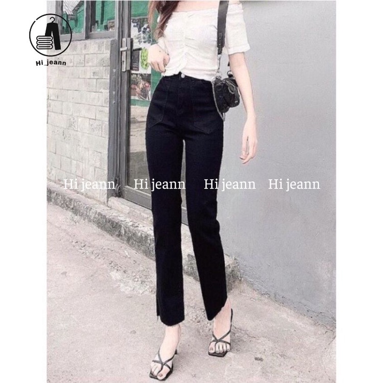 Quần jeans nữ , dáng ống đứng ,quần jeans chất co giãn nhẹ  giúp bạn tôn dáng cá tính , lịch sự , sang trọng