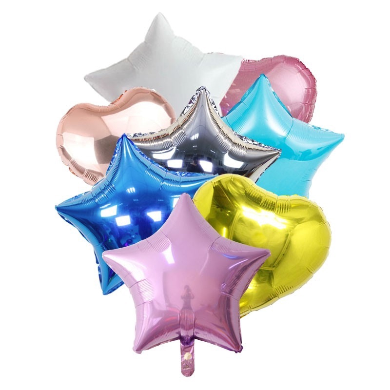 1 Bong Bóng Lõi Nhôm Hình Ngôi Sao Kích Thước 18 Inch Dùng Trang Trí Tiệc Sinh Nhật