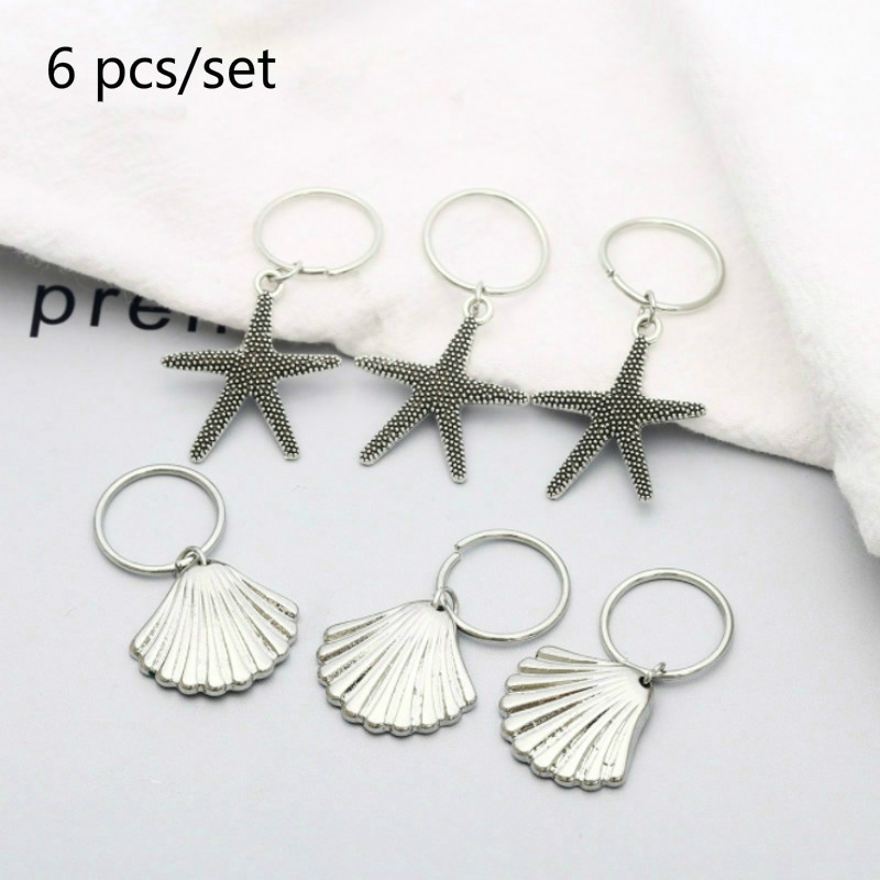 Set 5-50 Khuyên Kim Loại Nhiều Màu Sắc Dùng Để Trang Trí Tóc Tết Bím