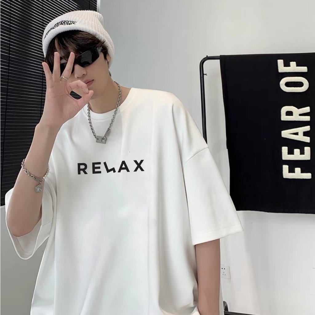 Áo thun unisex nam nữ tay lỡ form rộng relax vải dày mịn 2022T3411