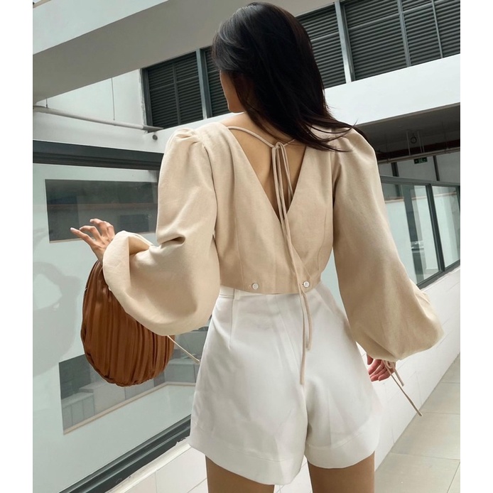 Áo tay phồng 2 màu