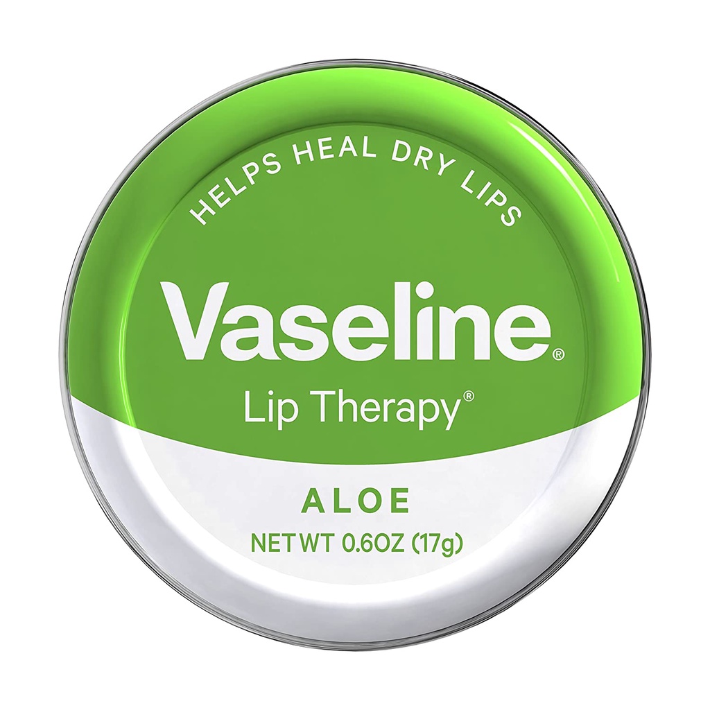 Son dưỡng ẩm cho môi Vaseline Lip Therapy Lip Balm Tin Aloe 17g (Mỹ)