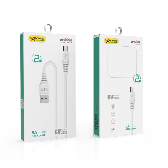 （Nguyên Sạc Điện Nhanh）Cáp Sạc Truyền Dữ Liệu Tốc Độ Cao Cổng Micro USB 5A Cho Dòng Android/iOS/Type-C