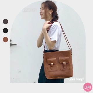 Túi xách nữ đeo chéo da bản to phong cách Hàn Quốc thời trang đẹp, da mềm đựng vừa A4 đi học đi làm HONEY Tote Limi bags