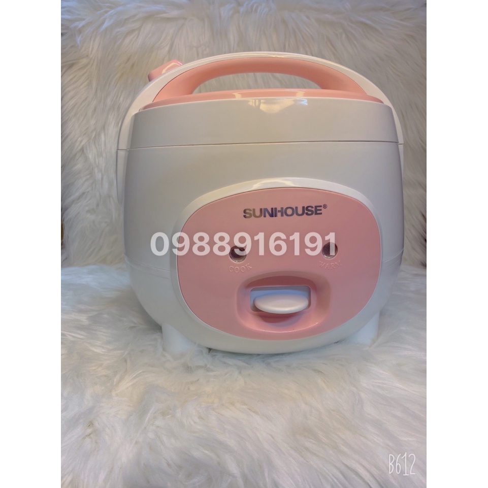 NỒI CƠM 1.8L SUNHOUSE SHD-8607 Kèm Xửng Hấp - Kiểu Dáng Con Lợn Siêu Yêu,Bảo Hành 12 Tháng