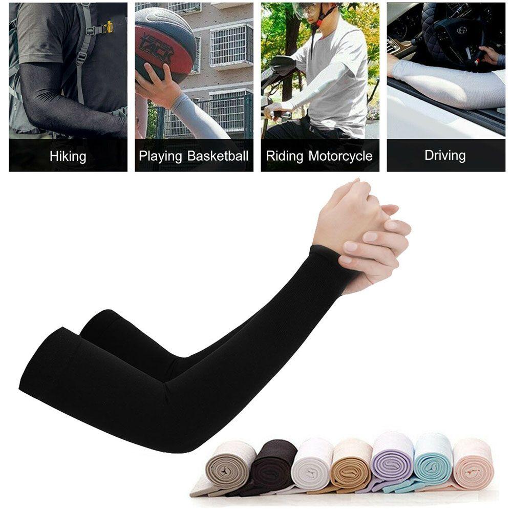 Borag Ống Tay Áo Hở Ngón Chống Nắng Làm Mát Chơi Bóng Rổ Mùa Hè Sự Bảo Vệ