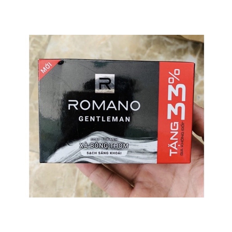 Compo 3 bánh xà bông cục ROMANO sạch sảng khoái 120g/ bánh
