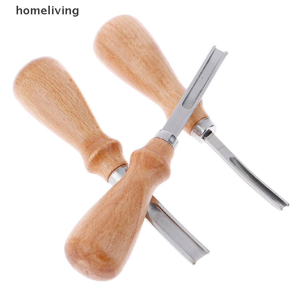 Dụng Cụ Làm Đồ Da Thủ Công Tay Cầm Bằng Gỗ Phong Cách Pháp