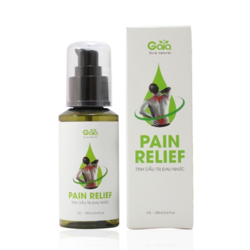 Dầu Giảm Đau Nhức Giảm Đau Vai Gáy, Đau Lưng, Đau Do Thoái Hóa, Đau Đốt Sống Cổ Pizkie - Pain Relief Gaia 100ml