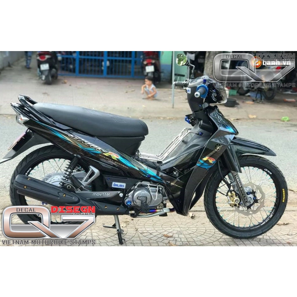 Tem Rời Sirius 110  Xanh Đen