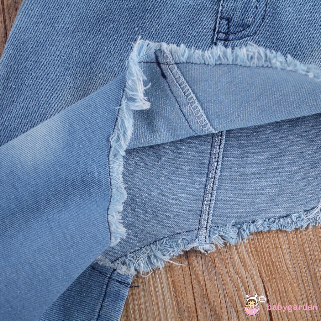 Áo Crop Top Tay Dài Xuyên Thấu Chấm Bi + Chân Váy Cho Bé Gái