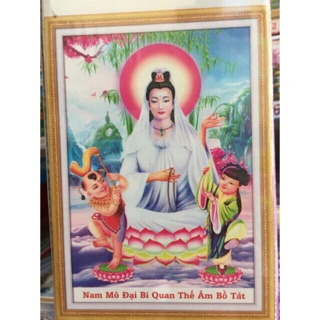 Tranh đính đá Phật Quan Âm Lg1068 (59x69) chưa đính