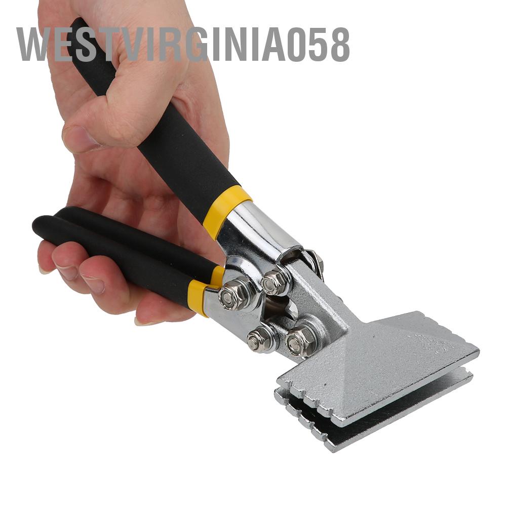Westvirginia058 Metal Sheet Bending Pliers Manual Clamp Seamer Non-Slip Handle Seaming