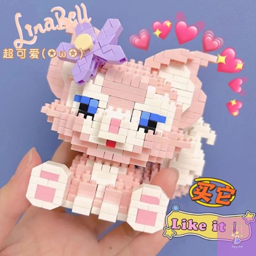Đồ Chơi Lắp Ráp Nhân Vật Hoạt Hình 3D - Con Vật Mèo Lena Belle Trang Trí Trưng Bày Quà Tặng Sinh Nhật