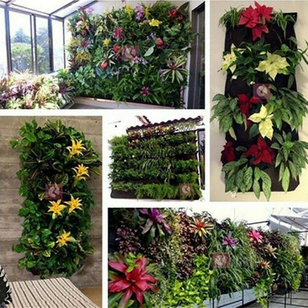 Túi Lưới Trồng Cây Treo Tường Chống Thấm Nước 4 / 8 / 16 Ngăn