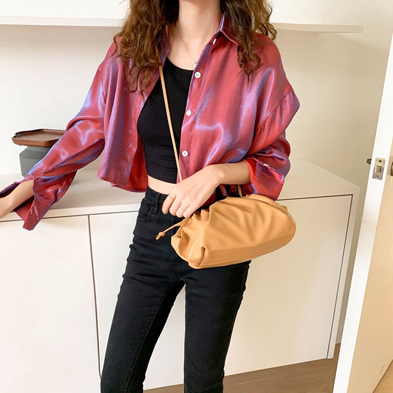 Túi tote IELGY đeo chéo xếp ly thời trang cho nữ