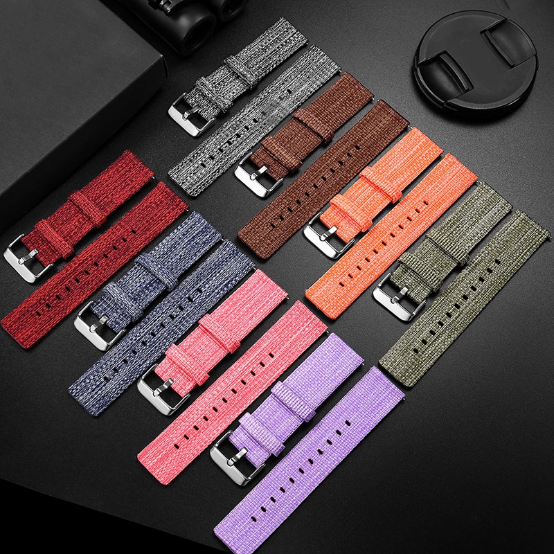 Dây Đeo Đồng Hồ Thay Thế Bằng Nylon Tháo Lắp Nhanh 18mm 20mm 22mm 24mm Cho Nam Và Nữ