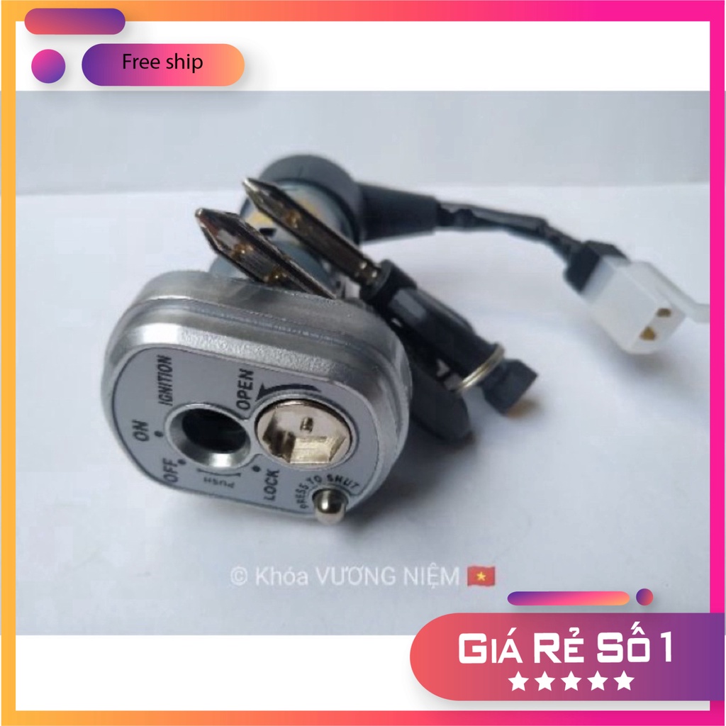 HCM- Bộ Ổ Khoá Xe Wave S110 Chìa 8 Cạnh Chống Trộm Cao Cấp Chính Hãng VƯƠNG NIỆM ĐỒ CHƠI XE MÁY GIÁ SỈ