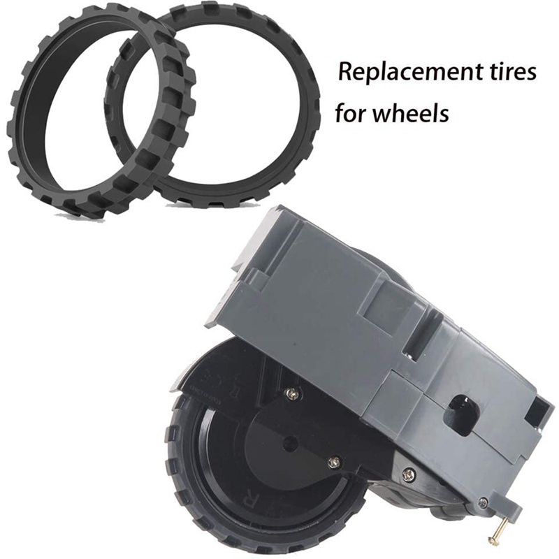 Set 12 Bánh Xe Cao Su Chống Trượt Thay Thế Cho IRobot Roomba 675 670 665 690 692 671