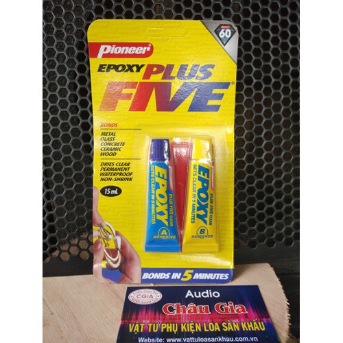 Keo Epoxy AB Five Plus 2 Thành Phần -Keo Trong