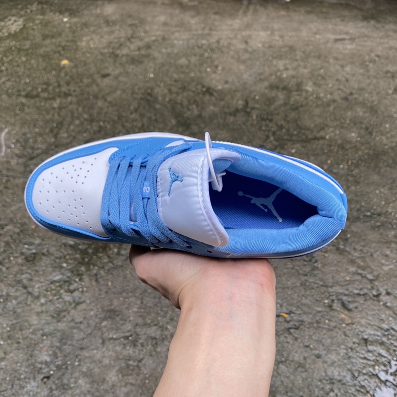[Fullbox_Hàng Sẵn] Giày Thể Thao Jordan trắng xanh thấp cổ nam nữ