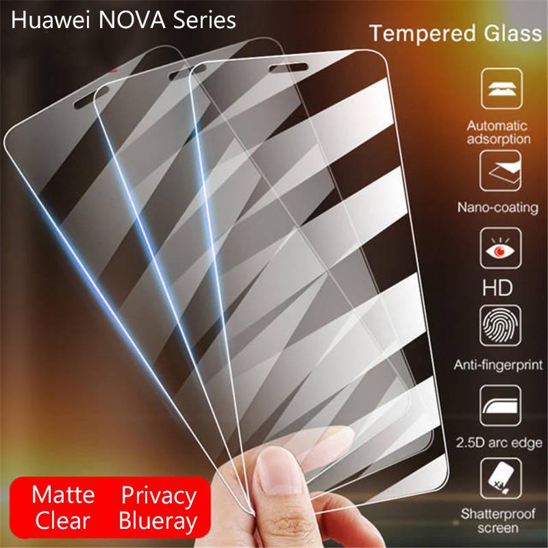 Kính Cường Lực Bảo Vệ Màn Hình Cho Huawei Nova Lite 2Plus 2i Nova2Lite 3e Nova3i 3 Nova4 4e Nova5T Nova 7 7i 7Se