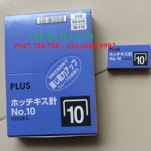 20 hộp Đạn ghim số 10 Plus  - Ruột ghim - Chân ghim