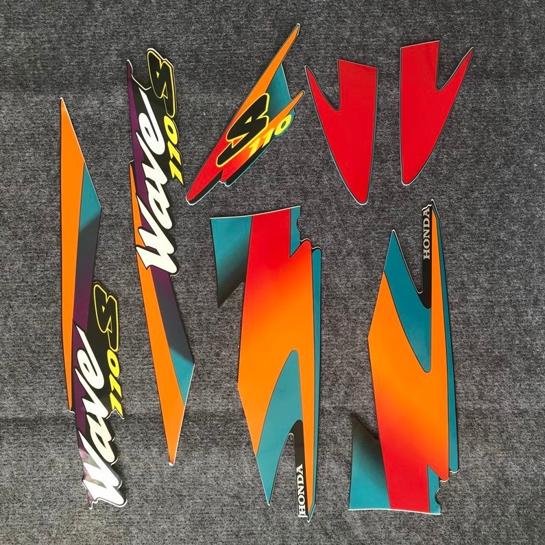 Tem xe WAVE THÁI S110 - dùng cho các đời wave nhỏ - MẦU XE WAVE ĐỎ ĐEN HOẶC XANH NGỌC ĐEN