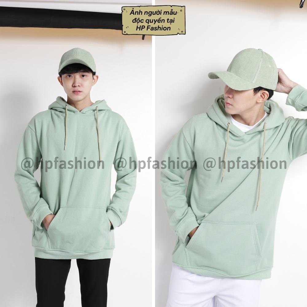 Áo Hoodie basic ❤️ Áo khoác nỉ trơn cotton 100% 2 lớp cao cấp, form rộng unisex nam nữ