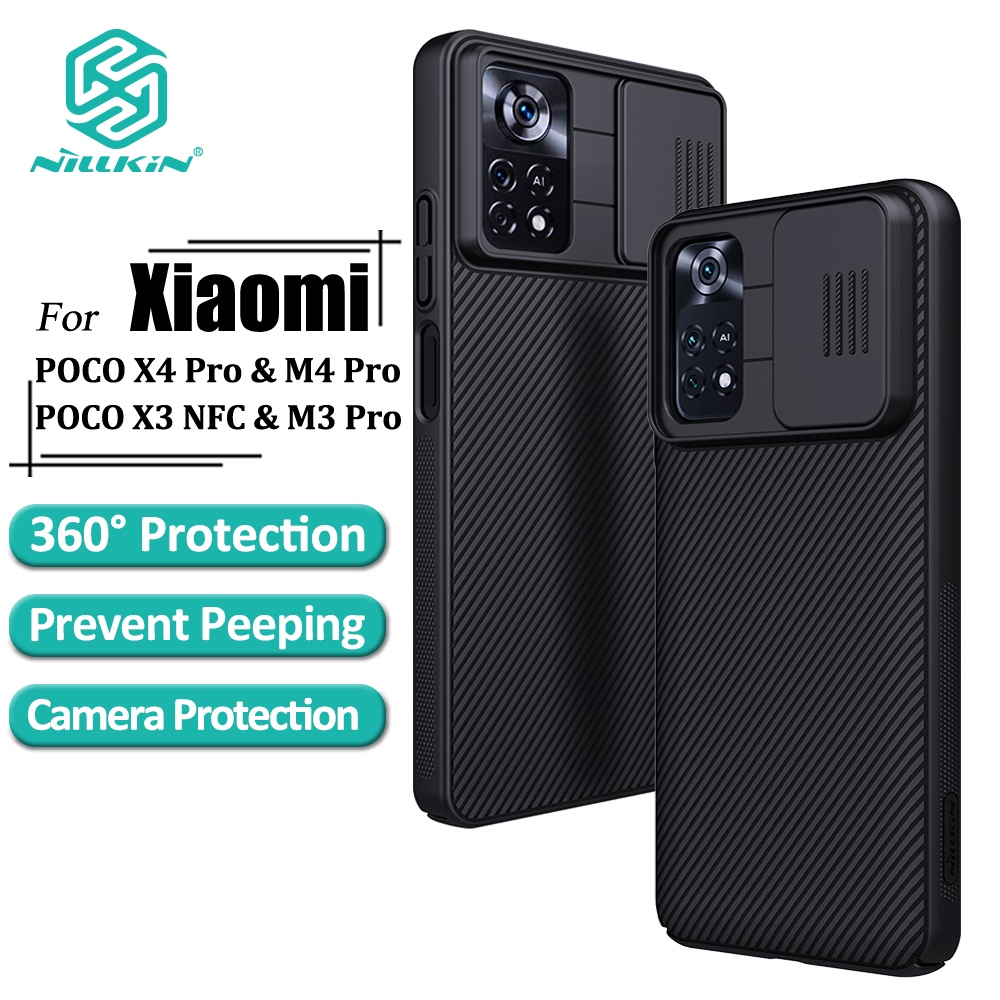 Ốp điện thoại NILLKIN PC cứng mặt nhám chống sốc và vân tay cho POCO X4 Pro 5G F3 F4 X4 GT X3 GT M4 Pro M3 Pro