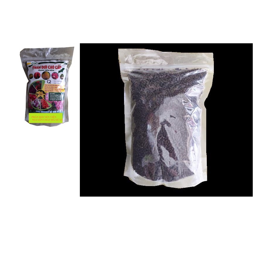 Phân dơi nén cao cấp 100% Organic đã qua xử lý dùng cho hoa lan, cây kiểng rau màu 150gram/500gram