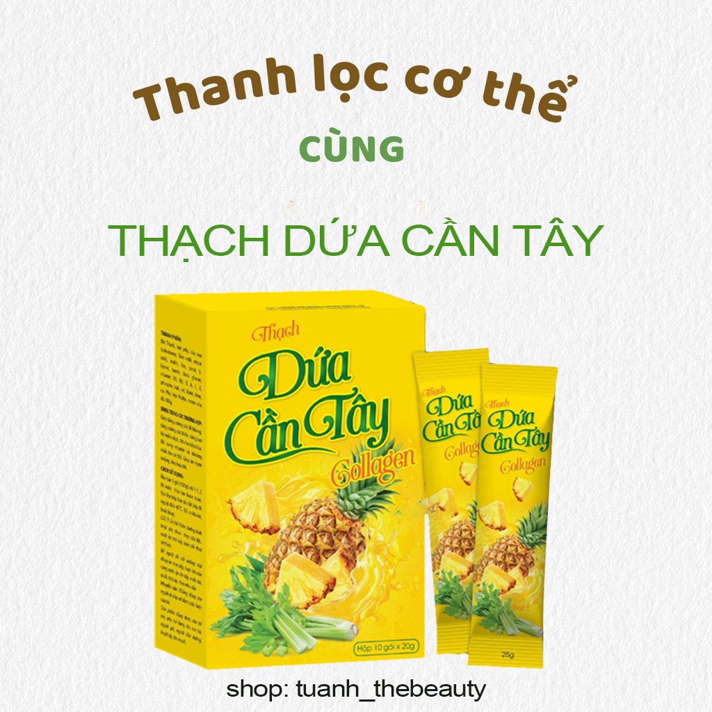 Thạch dứa giảm cân cấp tốc nhanh hiệu quả an toàn chính hãng detox dứa cần - ảnh sản phẩm 2