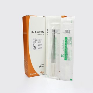 Kim trường châm, mãng châm IPC - Cán bạc - 0.3 x 100mm (Bịch - 10 kim)